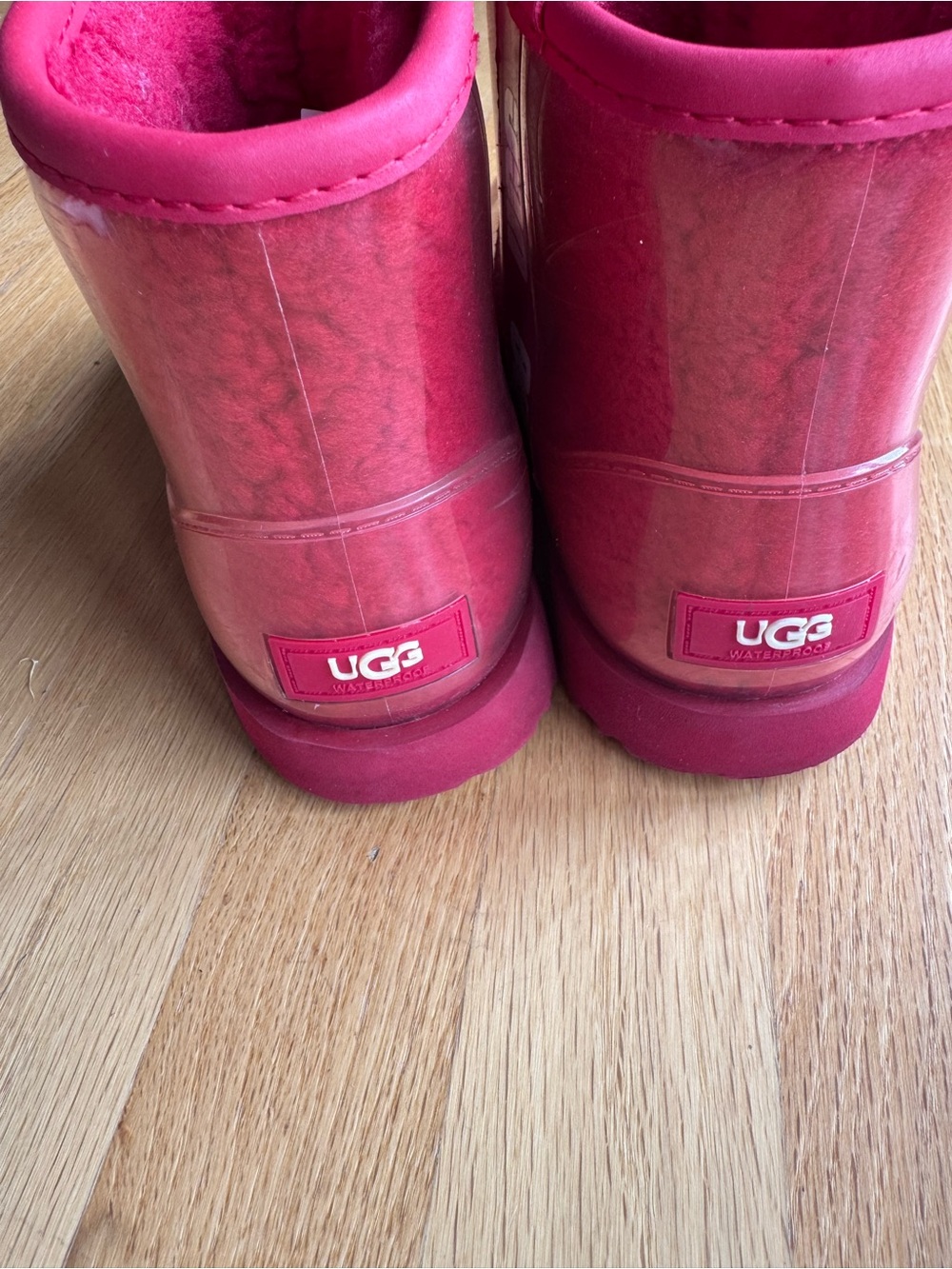 UGG Kids Waterproof red Slip-On Boots size 4